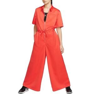 Air Jordan Heritage Flight Bright Red Zip Front Jumpsuit Size XS